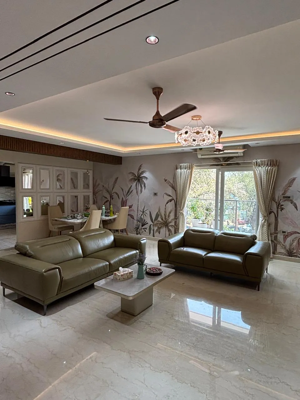 Sunlit living room designed and completed by RICCO